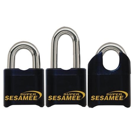Ccl Super Sesamee Padlock 2 Inchshackle 7-16 Inch Dia Black 197-K637